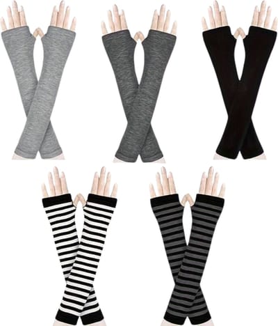 Nivard Armstukken - Armwarmers Heren & Dames - Polswarmers - Duimopening - 5 stuks