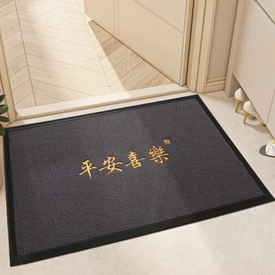 Moderne Eenvoudige Entree Deur Antislip Tapijt Polypropyleen Chinese Stijl Huis Entree Slijtvast Effen Vloermat 60*90cm white