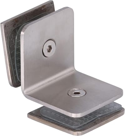 Glasklem - Glazen Beugel - Deuren Bevestigen - Roestvrij Staal 304 - 8-12 mm - Zilver