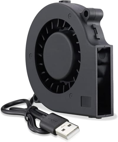 VHV - USB koelventilator - 5V DC brushless ventilator - USB aansluiting - brushless motor - voor elektronica, projectbox, werkbank, koeling