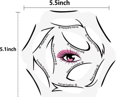 Eyeliner sjabloon - eyeliner stencil - eyeliner hulp - make-up tool - stencils en sjablonen - transparante eyeliner kaart - oog make-up - multifunctioneel - IXEN