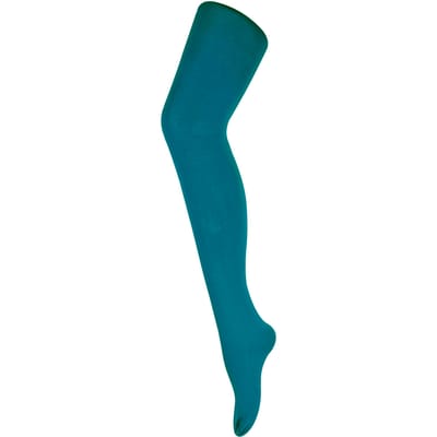 Dames 80 denier ondoorzichtige effen gekleurde panty's - Groenblauw