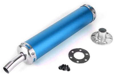 Dailygoods- Uitlaatdemper 20 mm - Roestvrijstalen Pijp - 2-Takt Motorfiets - Geluidsreductie - Duurzaam - Stijlvol Ontwerp - Uitlaatpijp
