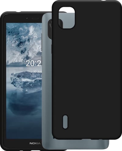 Casemania Hoesje Geschikt voor Nokia C2 2nd Edition Zwart - Siliconen Back Cover