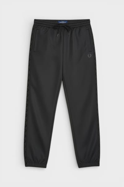 Fred Perry Heren Seizoensgebonden Ge-tapete Trainingsbroek Zwart