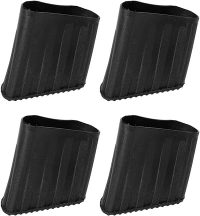Rubberen ladderafdekkingen - Antislip voetbeschermers - Veilig werken - Verbeterde stabiliteit - 4 stuks - Zwart