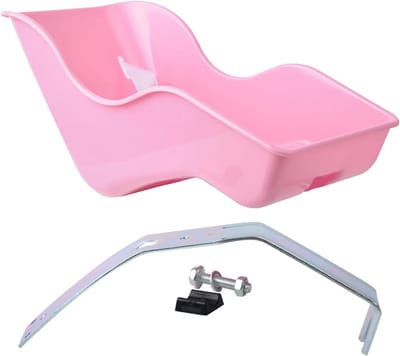 Poppenfietsstoeltje - Babypopstoel fiets - Kinderen laten spelen - Met veiligheidsriem - 37 x 20.7 x 17 cm - Enkel attribuut