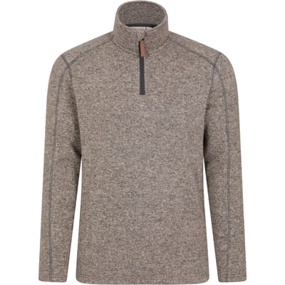 Mountain Warehouse Heren Idris II Half Zip Fleece Top (Beige)