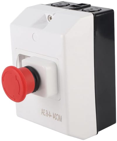 Motor Circuit Breaker 4-6.3A 240V 400V 415V 500V met Noodstopknop en Waterdichte Bescherming voor Diverse Motor Toepassingen en Veiligheidssystemen