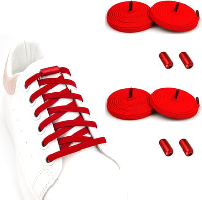 Verstelbare elastische veters met metalen capsules, veters zonder knopen, ideaal voor sneakers en sportschoenen