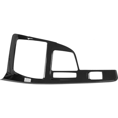 Cache de panneau de levier de vitesse mis à jour style fibre de carbone pour BMW X1 F48 2016 2019 black