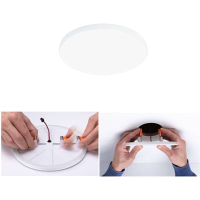 VariFit LED-inbouwpaneel Veluna Edge IP44 rond 120 mm 8,5W 650lm 4000K Wit