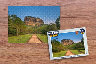 Puzzel De Sigiriya met een mooi pad - Legpuzzel - Puzzel 500 stukjes