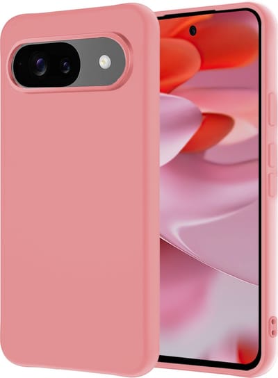 Hoesje - Geschikt voor Google Pixel 10 - Sterk & Shockproof - Hoes Cover - Siliconen Case - Lichtroze
