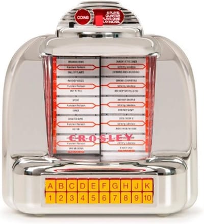Crosley Corsair Diner Jukebox Tafelmodel Radio - Zilver