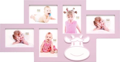 Deknudt Frames fotolijst S66RK4 P5 - koemotief - roze - 10x15 cm