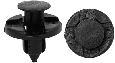 Plastic klinknagels - Bevestigingsclips - Reparaties uitvoeren - 8 mm schacht - 50 stuks - Zwart