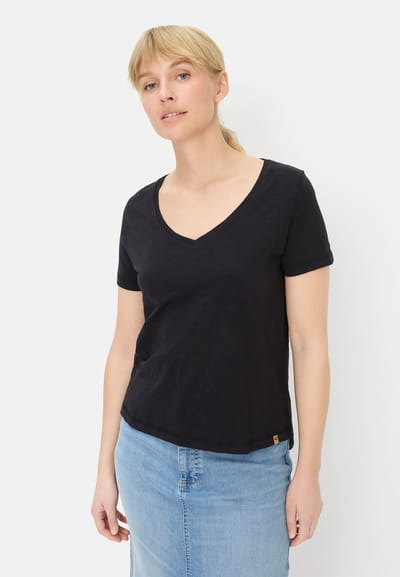 camel active T-shirt van 100% katoen - Maat - Kaviaarwomenswear-XS