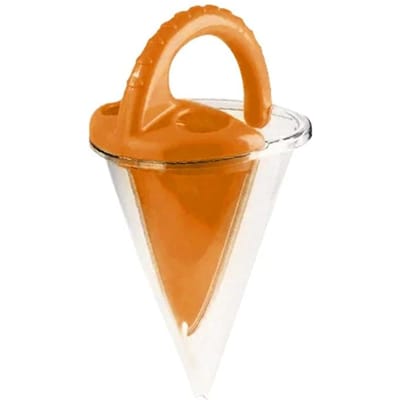 Strandkinderen Zand Wassen Overloop Trechter Buiten Familie Zand Hopper Creatieve Strand Hoop Zand Stroomt Uit Een Handige Trechter oranje