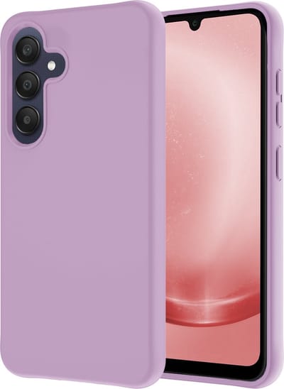 Hoesje - Geschikt voor Samsung Galaxy A25 - Sterk & Shockproof - Hoes Cover - Siliconen Case - Lila