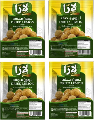 Lara Multipak Gedroogde Limoen Wit 4 x 150 Gram