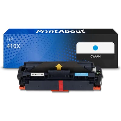 PrintAbout huismerk Toner 410X (CF411X) Cyaan Hoge capaciteit Geschikt voor HP