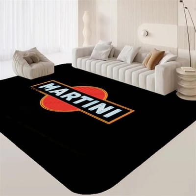 M-Martini Racing logo Kamerkleden Wasbaar Antislip Woonkamer Bank Stoelen Vloerkleed Keuken Alfombra 40x120cm