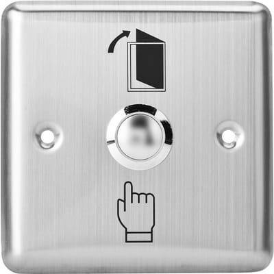 Interrupteur de porte en acier inoxydable, bouton-poussoir d'accès de sortie de porte, bouton de déverrouillage pour verrouillage de contrôle d'accès gray