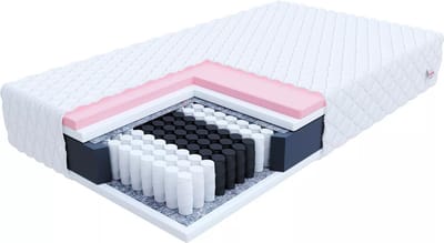 FDM® MEMORY MAX Matras 80x200 cm - Pocketvering Matrassen Eenpersoons - Hoogte 24 cm H2 en H3 - Dubbelzijdig - 7 zones - Afritsbaar hoes wasbaar - Antiallergisch en Ademende - Öko-Tex gecertificeerd