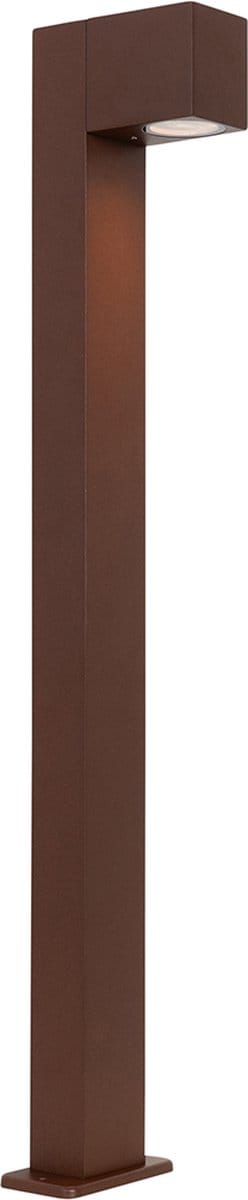 QAZQA baleno - Industriele Staande Buitenlamp | Staande Lamp voor buiten - 1 lichts - H 80 cm - Roestbruin - Industrieel - Buitenverlichting