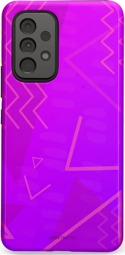 Casetastic Hoesje Geschikt voor Samsung A53 - Stijlvolle Beschermende Duo-layer Case - Discowave