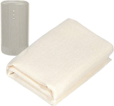 Luidspreker Doek - Akoestisch Transparant - Reparatie en Bescherming - Geluidskwaliteit Behoud - 145 x 50 cm - Grijs