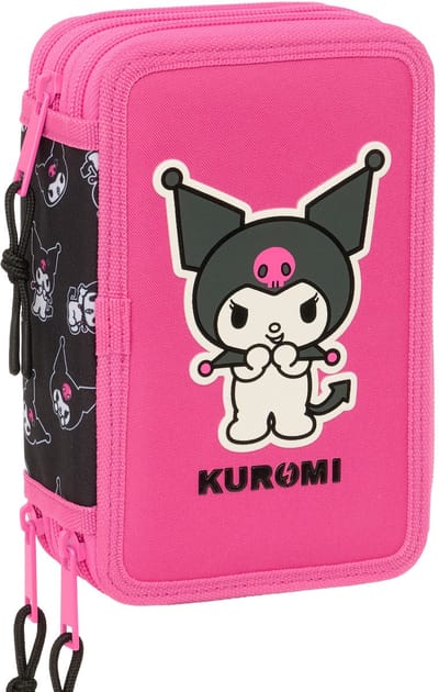 Kuromi Gevuld etui Kuromi - 37 stuks - 19.5 x 12.5 x 5.5 cm - Polyester