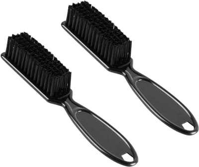 Dailygoods - Haarschaarmaskin-reinigingsborstel - Nylonborstel - Duurzaam en makkelijk schoon te maken - Zwart - Messenreinigingsborstel - Geschikt vo...