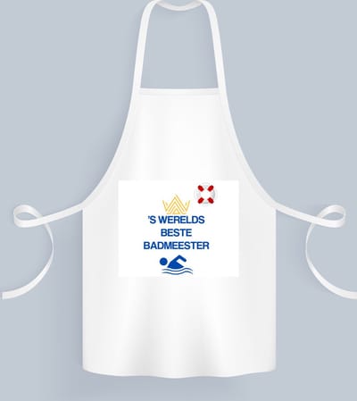 Akyol - 's werelds beste badmeester Keukenschort - Badmeester - badmeesters - badmeesters - cadeau voor badmeester - zwemmen - zwemdiploma - cadeau - kado - gift - geschenk - vaderdag - lifeguard - - 82 bij 71 cm