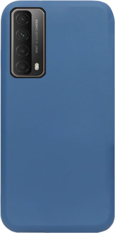 ADEL Premium Siliconen Back Cover Softcase Hoesje Geschikt voor Huawei P Smart 2021 - Blauw