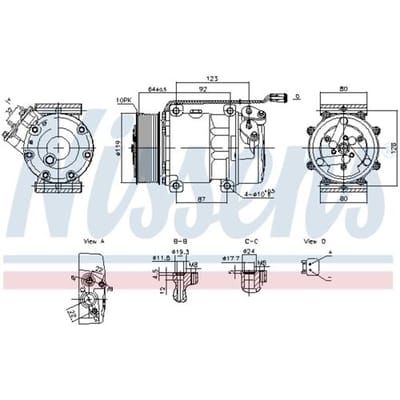 Airco-compressor NISSENS 890945
