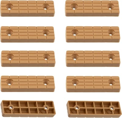 Meubelglijders - Vloerbeschermers - Meubels Verplaatsen - Schroefbevestiging - 56x16x7mm - Beukenhout
