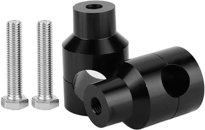 Aluminium Verhoogde Handgreep voor Motorfiets, 25mm Lift, Versterkte Handlebar Riser, Zwart, Geschikt voor Motorfiets Aanpassingen