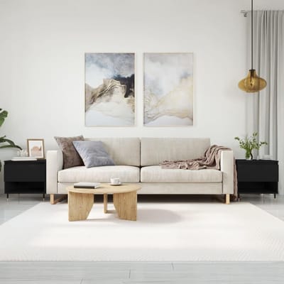 Salontafel met Lade - Bijzettafel Hout - Woonkamer Opbergen - Stabiele Metalen Poten - 50 x 46 x 50 cm