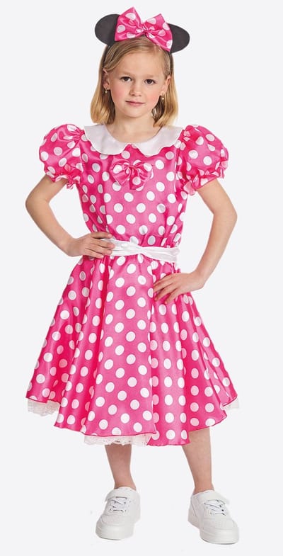 Minnie mouse kostuum kind roze - Maat 128