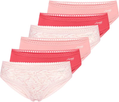 sloggi Dames hipster slip 6 pack GO Crush