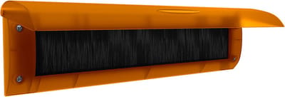 Brievenbusklep oranje | Binnenbriefplaat oranje transparant | Brievenbusborstel oranje met klep | door-line brievenbus