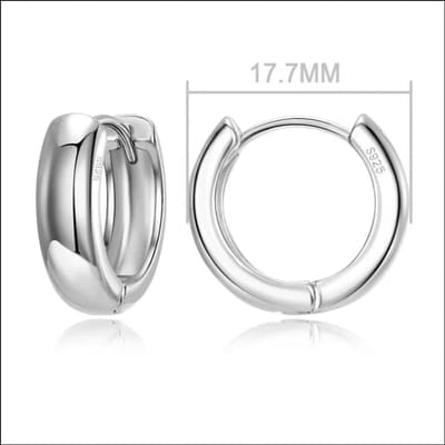 Aramat Jewels | Oorringen | Zilveren Gladde Oorringen online kopen | 18x5mm | |12mm | Zilver | Kinderen, Volwassenen | Verkleurd niet