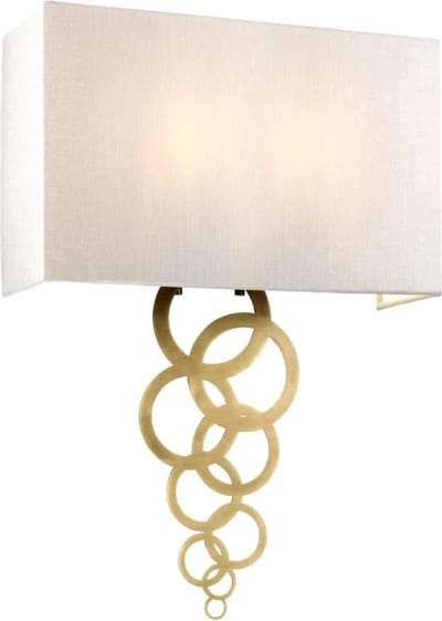 Bohemian Wandlamp - Steady Lighting - Metaal - Bohemian - E27 - L: 12.8cm - Voor Binnen - Woonkamer - Eetkamer - Brons