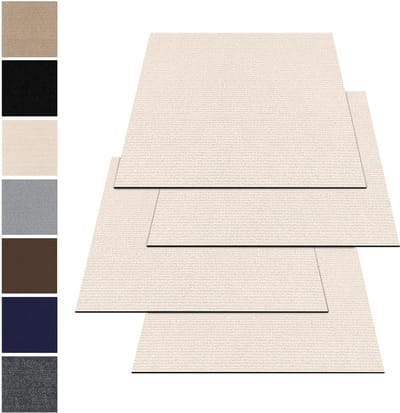 CLVP® Tapijttegels - Tapijttegels 50x50 cm - Tapijttegels Zelfklevend - Beige