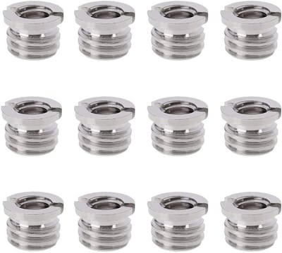 Solidchoice - 12 Stuks Omzetten Schroef Adapter - Draad Adapter 1/4" naar 3/8"