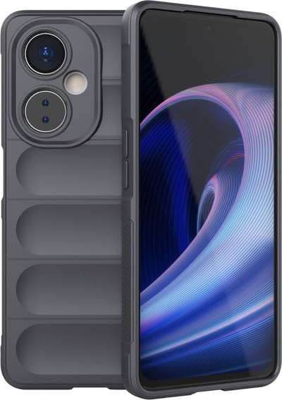 Coverup Hoesje - Geschikt voor OnePlus Nord CE 3 Lite 5G Hoesje - Coverup Hands-On Rugged Back Cover - Grijs