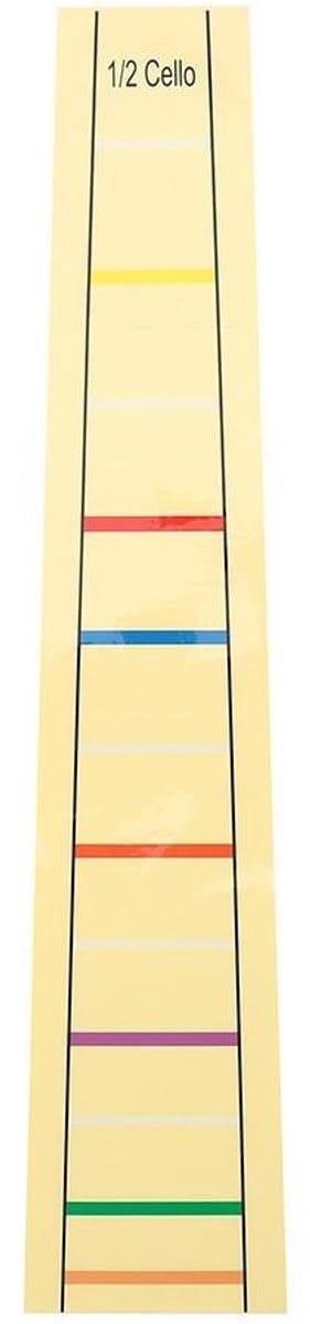 Dailygoods- Vingerbord Sticker - Cello Fret Positie Indicator - Leren Accessoire - Zacht en Flexibel - Praktisch voor Beginners - Hoogwaardig Materiaal - Cello Oefenmateriaal