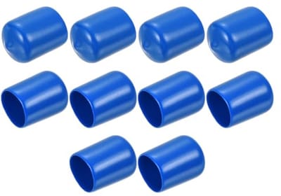 Rubberen Afsluitdoppen 16 mm ID - 10 Stuks - Rond en Blauw